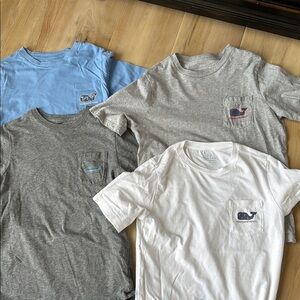 Vineyard Vines Boys 4 T-Shirt Pack - Blue, Grey, White
